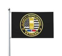 Durevole Bandiera doppia faccia US Army US Army O-1 Second Lieutenant Kos Veteran Flag Antivento Bandiera con occhielli in metallo 3x5 Ft per dormitori,Decorazioni percortile