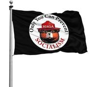 Durevole Bandiera Pirata Doppia Cucitura Flags Only You Can Prevent Socialism 90X150Cm Bandierine Per Bar All'Aperto Esterno