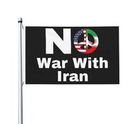 Durevole Bandiere No War On Iranian Flag Resistente Allo Scolorimento Per Decorazione Bar Interno 90X150Cm