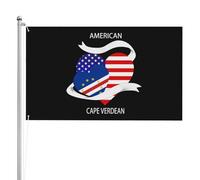 Durevole Bandierine Half Cape Verdean Half American Flag Stampa Per Bar All'Aperto Interno 90X150Cm