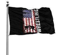 Durevole Bandierine Resistente Alle Intemperie Bandiere Da Giardino Wrestling American Flag 90X150Cm Bandiera Per Esterno All'Aperto Bar