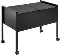 Durable 308201 Economy 100 Duo, Carrello per Cartelle Sospese, Capacità 100 Cartelle, 760x592x425 mm, Nero