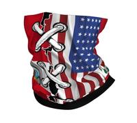 Durevole Cerchietto per Capelli,America And Peru Peruvian Flag Wavy Combine,Decorazione facciale Versatili Sciarpa a Tubo per Ciclismo Motocicletta Yoga 26X30cm