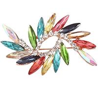 Durevole colorato Elegante Cristallo Spilla Gioielli da Sposa Corpetto Spilla Pin per Le Donne Fashion Processing