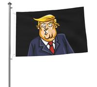 Durevole Decorazione esterna Donald Trump's Facial Expressions Flag Resistente alle intemperie Bandiera in poliestere 3x5 Ft per Decorazioni perpatio,Decorazioni per giardino