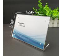 Durevole Display Raggiera Etichetta Acrilico Trasparente Arte Cornice Forma A L