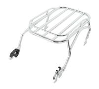 Durevole e robusto Accessori Moto Ripiano Di Supporto Per Portapacchi Posteriore Singolo Per Per Harley Road King FLHR 1997-2008(Chrome)