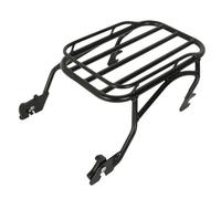 Durevole e robusto Accessori Moto Ripiano Di Supporto Per Portapacchi Posteriore Singolo Per Per Harley Road King FLHR 1997-2008(Nero)