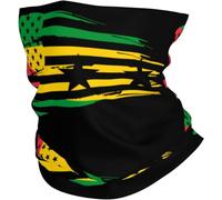 Durevole Fascia per Capelli,America Flag And Sao Tome And Principe Flag,Ghetta Sportiva Sciarpa al Collo per Sports Adulto Campeggio 26X30cm