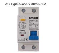 Durevole MCB Rccb Rcd Tipo A / AC Rcbo Dpnl Residuo Corrente Disgiuntore Gadget