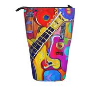 Durevole Portapenne Astuccio Color Acoustic And Guitars Print Astucci Matite Borsa Porta Penne per Scuola Università Scolastico