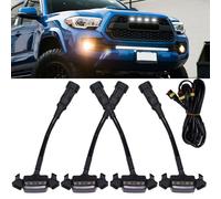 Durevole Pratico Griglia Luci LED Bianco Lente 12-24V Dc 2016-2021 Anteriore