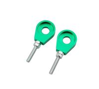 durevole Regolatore tendicatena con foro for asse ruota posteriore da 12 mm/15 mm compatibile con accessori di modifica Honda Yamaha Kawasaki Perfetta calzatura(15mm Green)