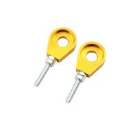 durevole Regolatore tendicatena con foro for asse ruota posteriore da 12 mm/15 mm compatibile con accessori di modifica Honda Yamaha Kawasaki Perfetta calzatura(15mm Gold)
