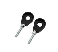 durevole Regolatore tendicatena con foro for asse ruota posteriore da 12 mm/15 mm compatibile con accessori di modifica Honda Yamaha Kawasaki Perfetta calzatura(12mm Black)