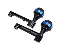 Durevole robusto CNC Motorcycle Protezione Dalla Caduta Telaio Slider Anti Crash Pad Protector Per CBR1000 08-16 Cafe Racer Slider Para(Argento)