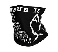 Durevole Sciarpa a Mezza Faccia,Jesus is My Everything My God My Lord White,Decorazione facciale Lavabile Fascia per Capelli per Pesca Sports Bambini 26X30cm