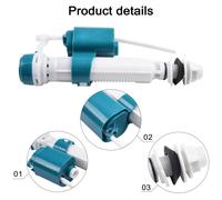 Durevole Toilette Riempire Valvola 26.3 X 9.6cm (L X W) Regolabile Altezza Fondo