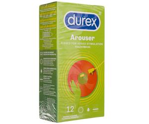 Durex Arouser Ribbed Condoms - 12 pezzi