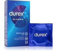 Durex Classic 12 pz preservativi in lattice con gel lubrificante al silicone