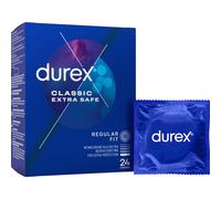 Durex Extra Safe Thicker 24 pz preservativi più forti con gel lubrificante al silicone