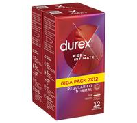 Durex Feel Intimate - confezione di preservativi a parete sottile (2x12 pezzi)