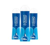 Durex gel Feel 50ml x3 Gel Lubrificante Sessuale Intimo A Base D acqua 150 ml 3