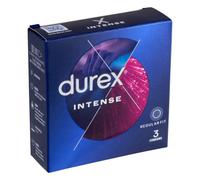 Durex Intense - Preservativi rigati e punteggiati (confezione da 3 pezzi)