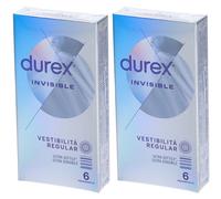 Durex Invisible, Preservativi Ultra Sottili, 6 Profilattici 2x6 pz Pre