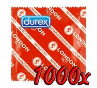 Preservativi alla fragola London - confezione economica da 1000 pezzi