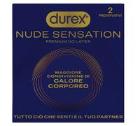 Durex Nude Sensation Preservativi In Nitrile Ultra Sottili Extra Lubrificati Regular 2 Pezzi