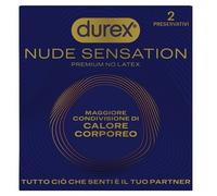 Durex Nude Sensation Preservativi In Nitrile Ultra Sottili Extra Lubrificati Regular 2 Pezzi