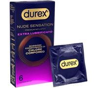 Durex Nude Sensation Preservativo Extra Lubrificato Confezione Da 6 Pezzi