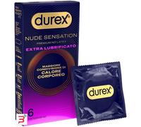 DUREX NUDE SENSATION REGULAR EXTRA LUBRIFICATO 6 PEZZI