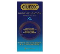 Durex Preservativi Nude Sensation XL – Ultra sottili, extra lubrificati, in nitrile – 6 pezzi
