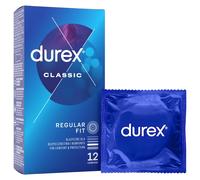 Durex Classic 12 pz preservativi in lattice con gel lubrificante al silicone