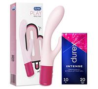 Durex Play Maxi Fun Vibratore + Gel Intense Orgasmic – Ricaricabile Silicone Waterproof 10ml