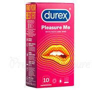 Durex Pleasure Me Profilattici a Costine & Punteggiato Stimolante Scatola Di 10