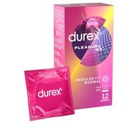 Durex Pleasure Me - profilattico con nervature e puntini (12 pezzi)