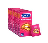 Durex Pleasuremax Preservativi Con Rilievi e Nervature (56 mm) 20 Profilattici