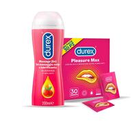 Durex Pleasuremax Preservativi Con Rilievi e Nervature da 30 Profilattici Durex