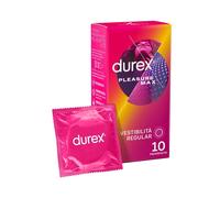 Durex Pleasuremax Preservativi con Rilievi e Nervature Stimolanti per Lei 10