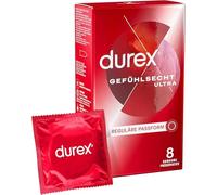 Durex Preservativi in Lattice amore sesso Feel Ultra Sottile Trasparente, Confezione da 10