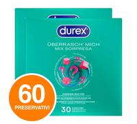 Durex Preservativi Sorpresa Profilattici Assortiti Lubrificati Forma Easy-On