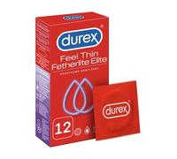 Durex Feel Thin Extra Lubricated 12 pz preservativi sottili con lubrificazione extra