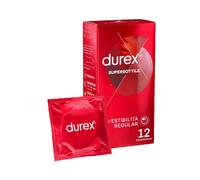 Durex Preservativo Super-sottile Vestibilità Regular, 12 profilattici