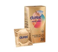 Durex Real Feel Preservativi Senza Lattice Vestibilità Regular 10 Profilattici