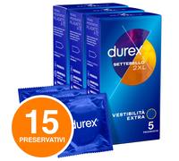 Durex Settebello 2XL Preservativi Classici Profilattici Extra Large Lubrificati