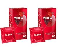 Durex SuperSottile Preservativi Ultra Sottili Vestibilità Regular 10