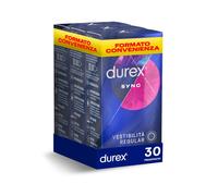 Durex Sync Forma Easy on con Rilievi e Nervature con Lubrificante Lunga Durata